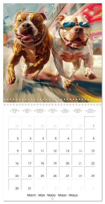 Great Gangster Dogs (CALVENDO Monthly Calendar 2026)
