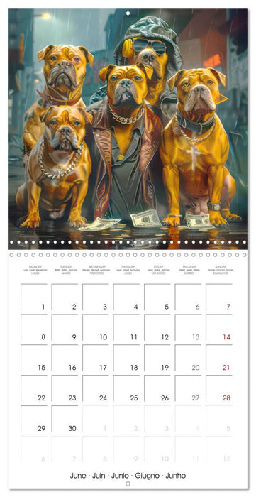 Great Gangster Dogs (CALVENDO Monthly Calendar 2026)