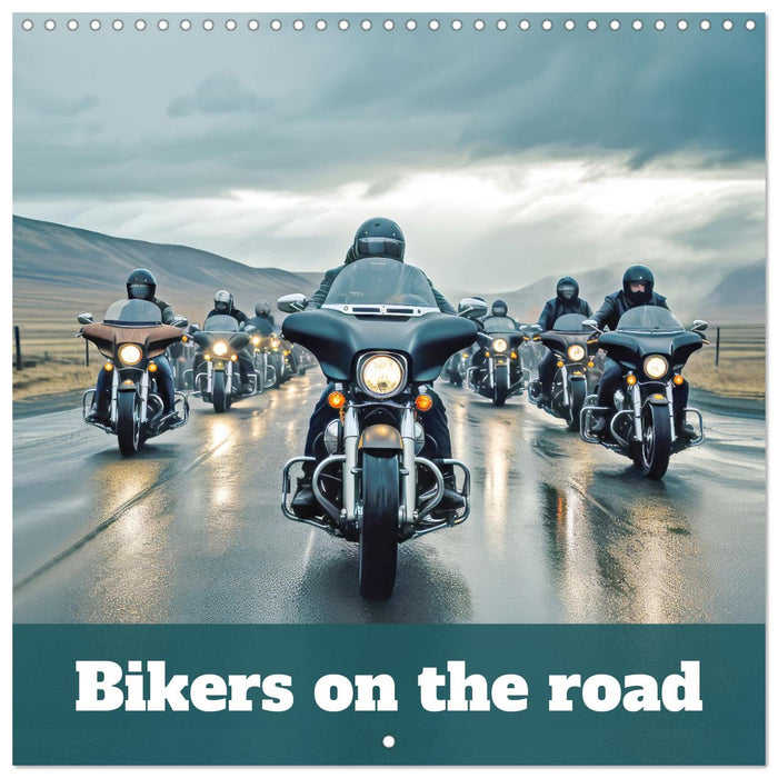 Bikers on the road (CALVENDO Monthly Calendar 2026)