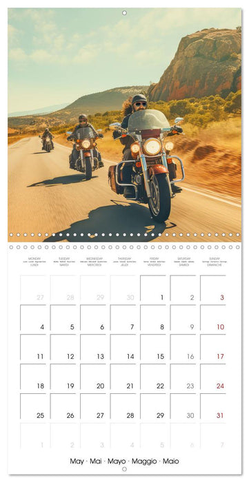 Bikers on the road (CALVENDO Monthly Calendar 2026)