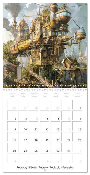 Steampunk - Mechanical World (CALVENDO Monthly Calendar 2026)
