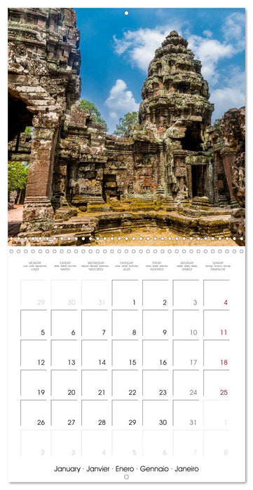 Siem Reap City of Temples Cambodia (CALVENDO Monthly Calendar 2026)