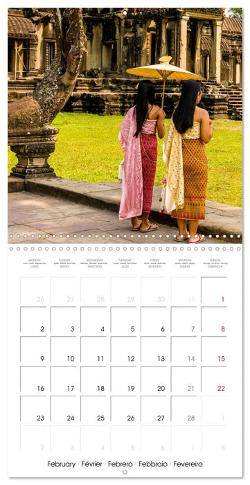 Siem Reap City of Temples Cambodia (CALVENDO Monthly Calendar 2026)