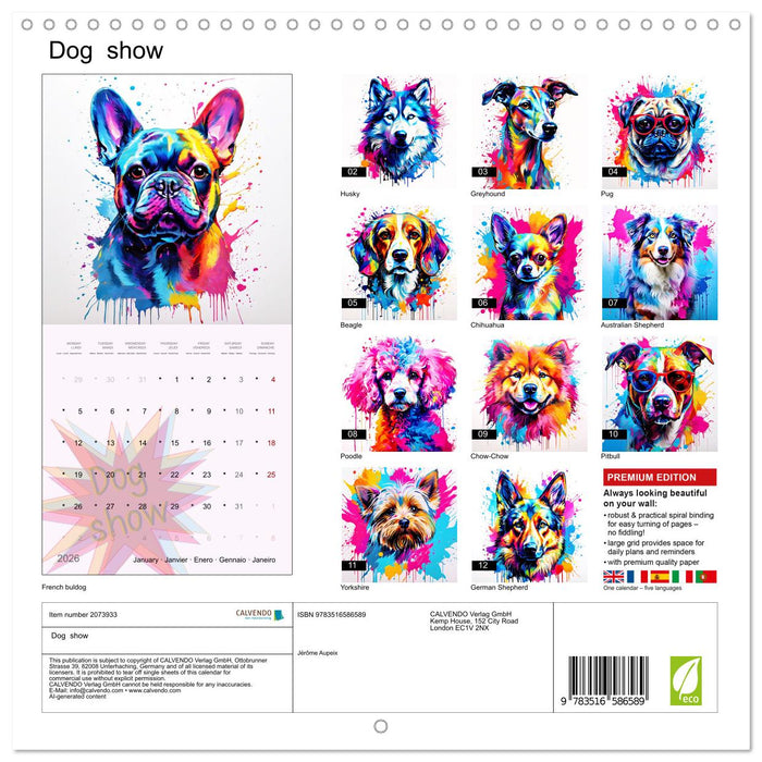 Dog show (CALVENDO Monthly Calendar 2026)