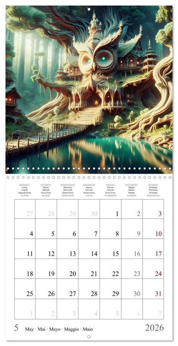 Habitat des chouettes (CALVENDO Calendrier mensuel 2026)
