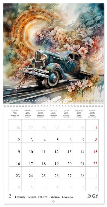 Beauty on wheels (CALVENDO Monthly Calendar 2026)