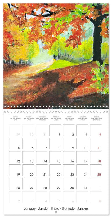 Autumn paintings (CALVENDO Monthly Calendar 2026)