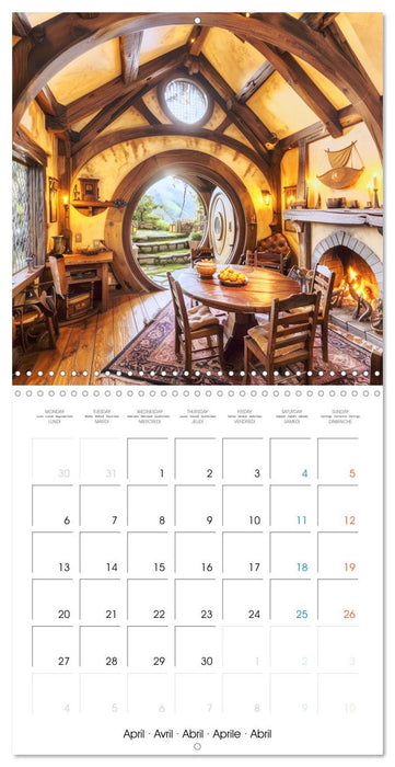 Cabanes féeriques (CALVENDO Calendrier mensuel 2026)