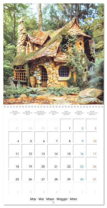 Cabanes féeriques (CALVENDO Calendrier mensuel 2026)