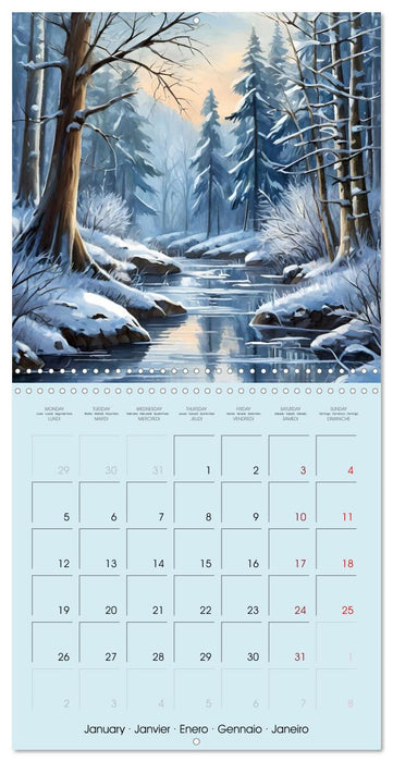 The forest through the seasons (CALVENDO Monthly Calendar 2026)