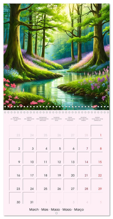 The forest through the seasons (CALVENDO Monthly Calendar 2026)