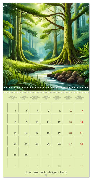 The forest through the seasons (CALVENDO Monthly Calendar 2026)