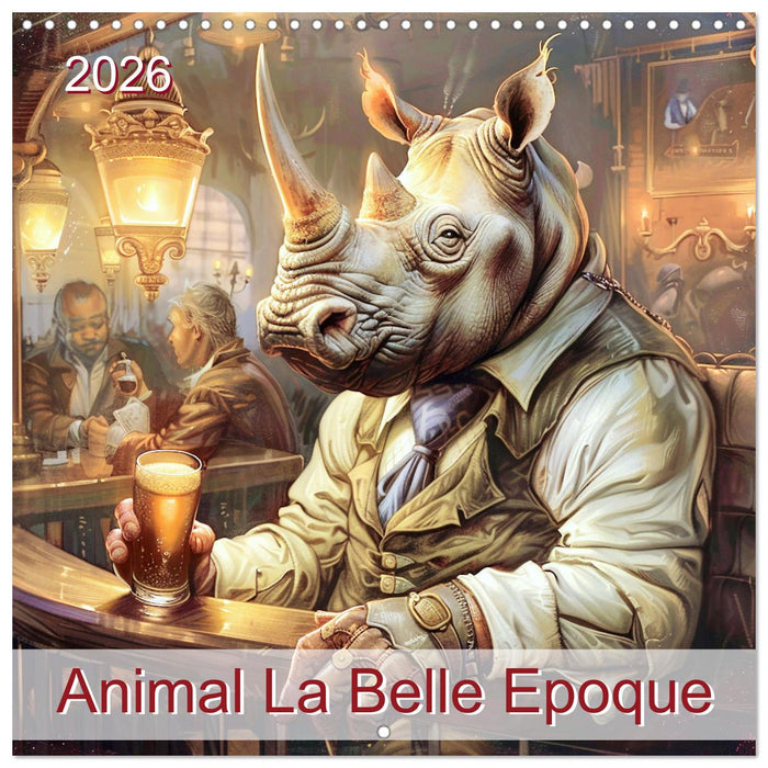 Animal La Belle Epoque (CALVENDO Monthly Calendar 2026)