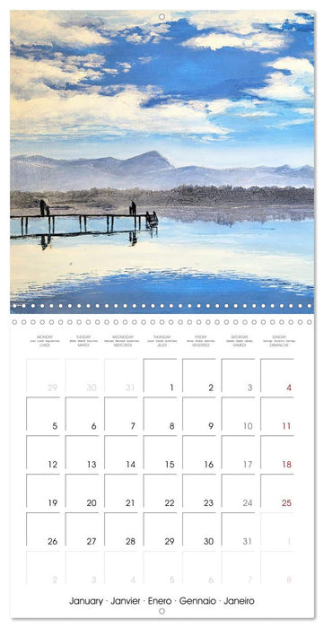 Lake colours - Painted lakes in Upper Bavaria (CALVENDO Monthly Calendar 2026)