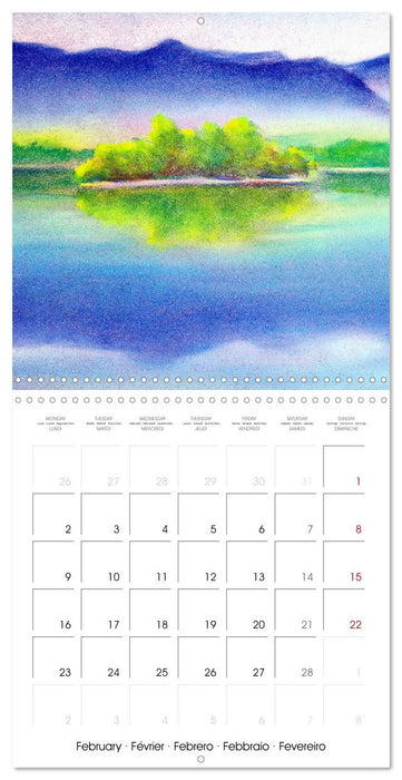 Lake colours - Painted lakes in Upper Bavaria (CALVENDO Monthly Calendar 2026)