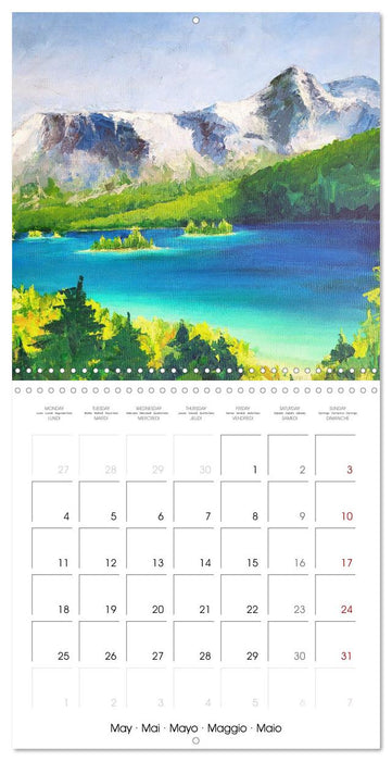 Lake colours - Painted lakes in Upper Bavaria (CALVENDO Monthly Calendar 2026)