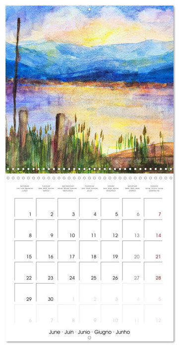 Lake colours - Painted lakes in Upper Bavaria (CALVENDO Monthly Calendar 2026)