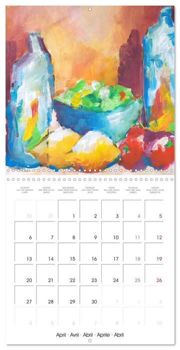Calm moments in painted still lifes (CALVENDO Monthly Calendar 2026)