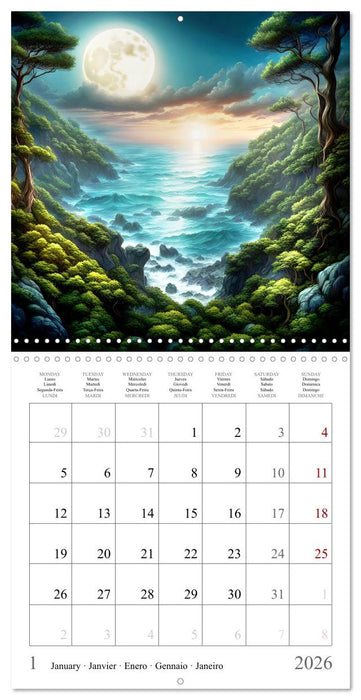 Nuits exotiques (CALVENDO Calendrier mensuel 2026)