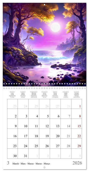 Nuits exotiques (CALVENDO Calendrier mensuel 2026)