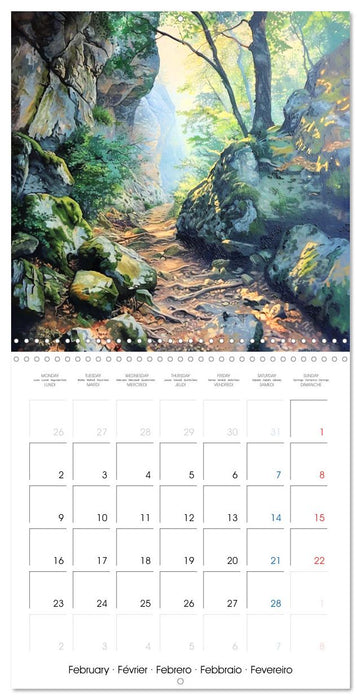 Artistic Paths (CALVENDO Monthly Calendar 2026)