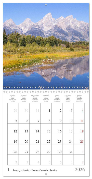 A Journey Through the Landscapes of the American West (CALVENDO Monthly Calendar 2026)