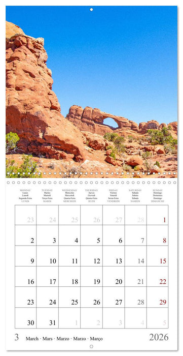 A Journey Through the Landscapes of the American West (CALVENDO Monthly Calendar 2026)