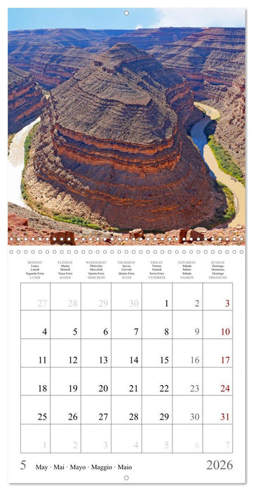 A Journey Through the Landscapes of the American West (CALVENDO Monthly Calendar 2026)