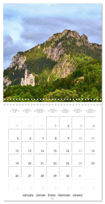 Les paysages d'Allemagne (CALVENDO Calendrier mensuel 2026)
