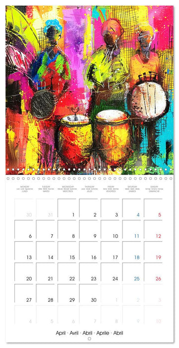 Colorful Raw Art (CALVENDO Monthly Calendar 2026)