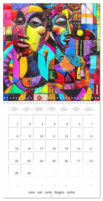 Colorful Raw Art (CALVENDO Monthly Calendar 2026)