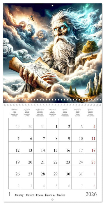 Spécialistes spirituels (CALVENDO Calendrier mensuel 2026)