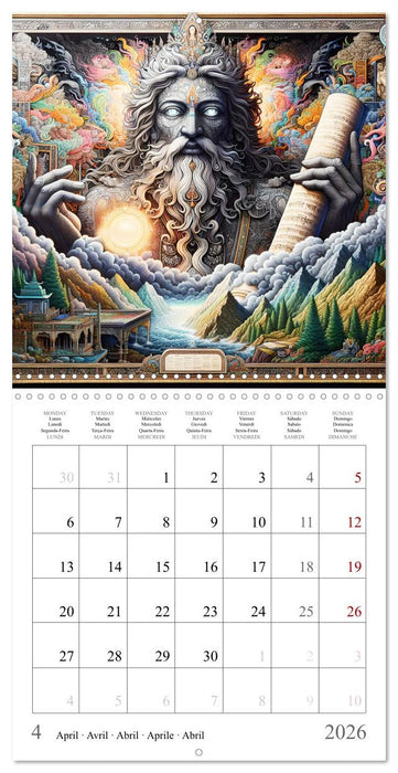 Spécialistes spirituels (CALVENDO Calendrier mensuel 2026)