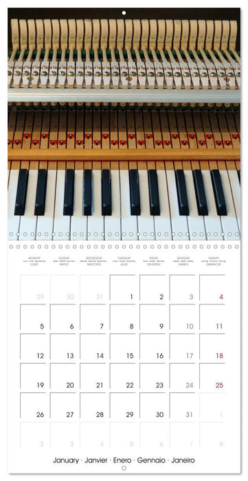 Moments de Piano (CALVENDO Calendrier mensuel 2026)