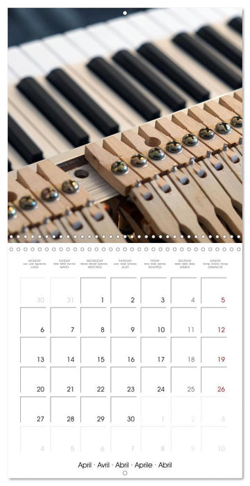 Moments de Piano (CALVENDO Calendrier mensuel 2026)