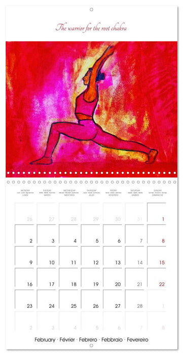 Yoga Power colours - Yoga asanas in relation to the chakras (CALVENDO Monthly Calendar 2026)