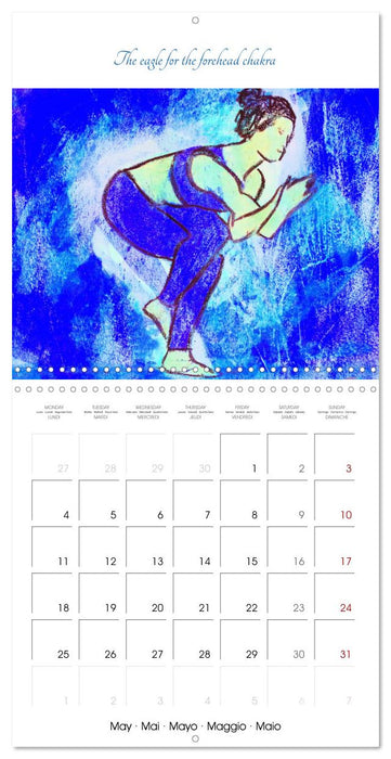 Yoga Power colours - Yoga asanas in relation to the chakras (CALVENDO Monthly Calendar 2026)