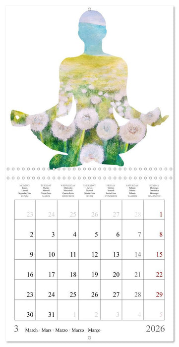 Your personalised yoga planner (CALVENDO Monthly Calendar 2026)