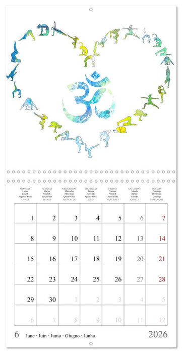 Your personalised yoga planner (CALVENDO Monthly Calendar 2026)