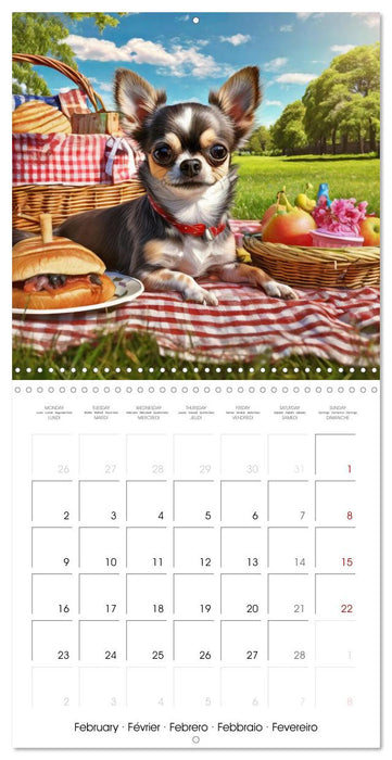 Chilling Chihuahuas (CALVENDO Monthly Calendar 2026)