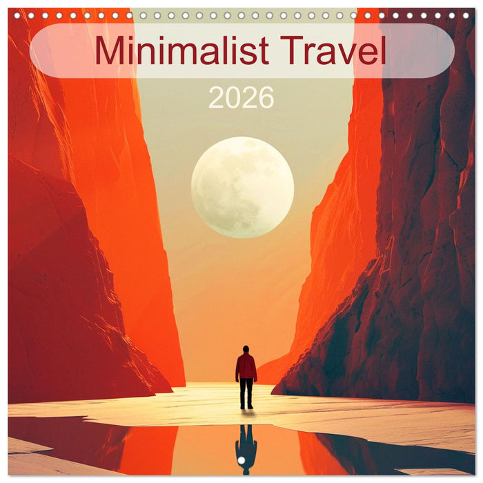 Minimalist Travel (CALVENDO Monthly Calendar 2026)