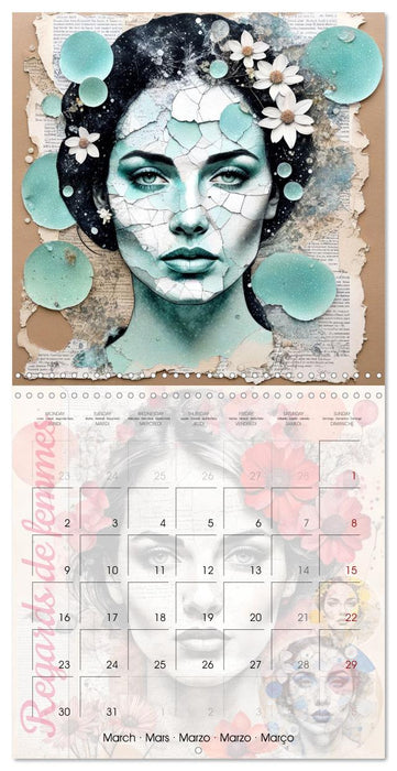 Regards de femmes (CALVENDO Calendrier mensuel 2026)