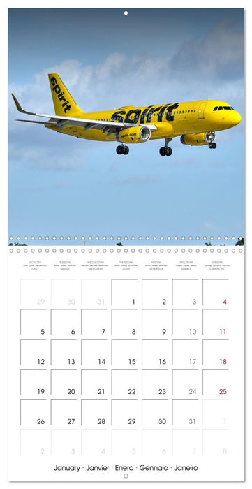 North American Airliners (CALVENDO Monthly Calendar 2026)