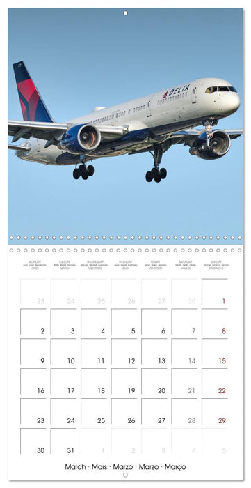 North American Airliners (CALVENDO Monthly Calendar 2026)