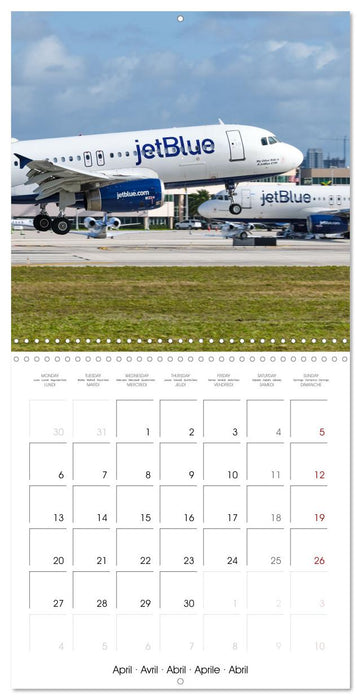 North American Airliners (CALVENDO Monthly Calendar 2026)