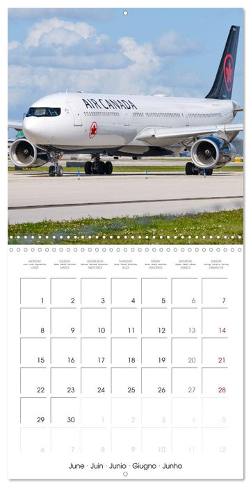 North American Airliners (CALVENDO Monthly Calendar 2026)