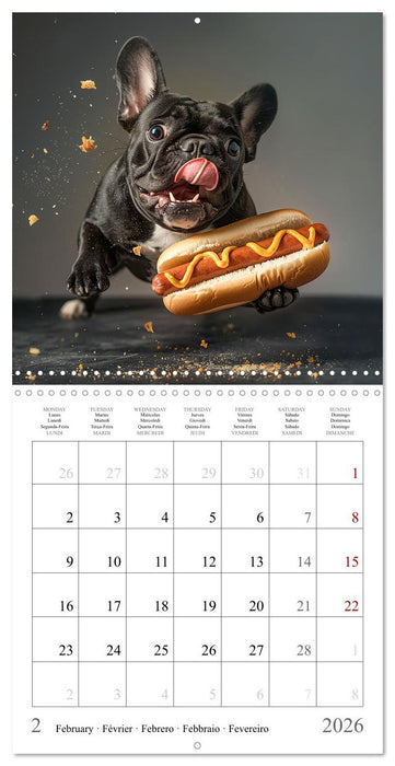 French Bulldogs (CALVENDO Monthly Calendar 2026)