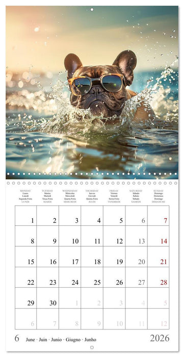 French Bulldogs (CALVENDO Monthly Calendar 2026)