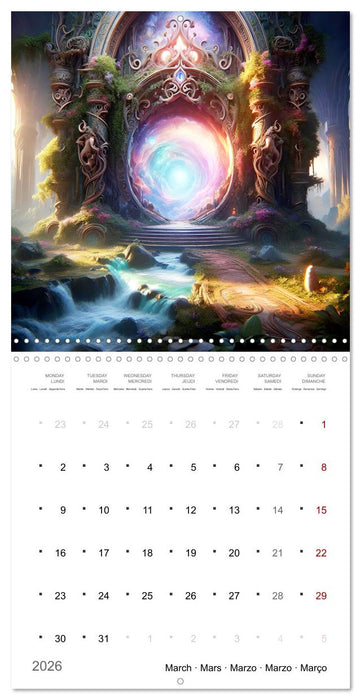 Portails mystiques (CALVENDO Calendrier mensuel 2026)