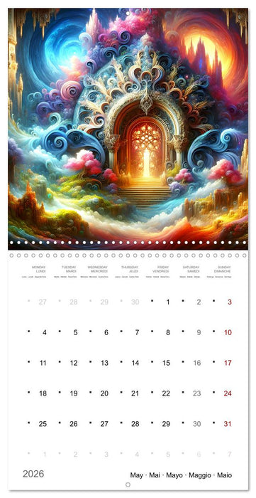 Portails mystiques (CALVENDO Calendrier mensuel 2026)